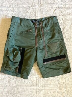 Archive Labrat x Porter MA-1 Olive Shorts Size Small